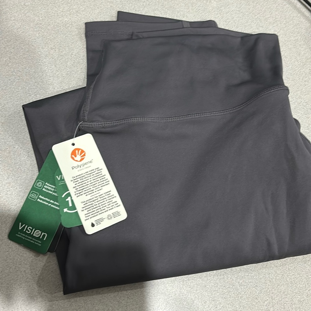 Simon’s moisture wicking polygiene workout leggings gray